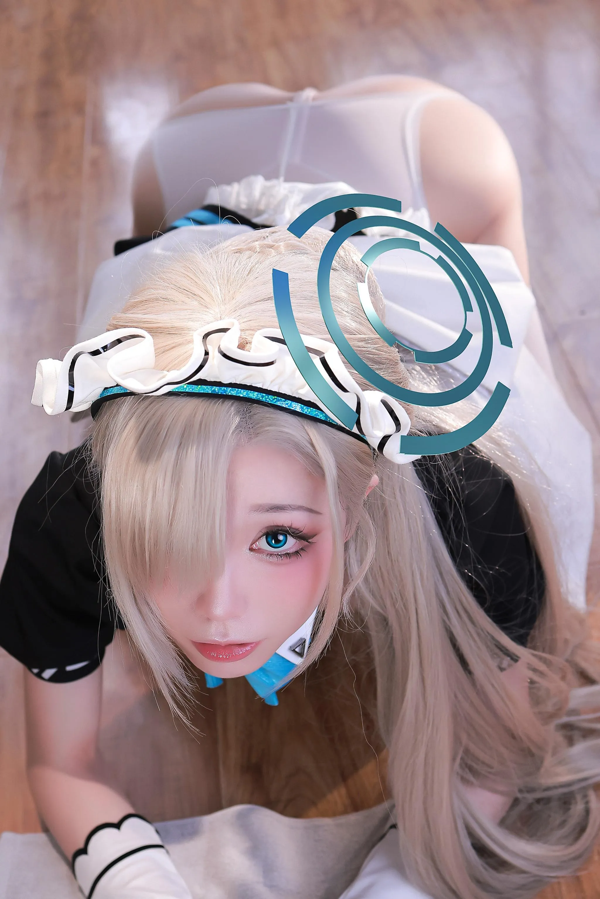 水淼aqua – NO.162 碧蓝档案 – 一之濑明日奈女仆 [155P]插图5